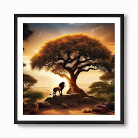 Lion King 11 Art Print