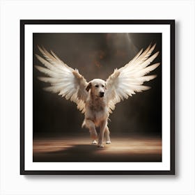 Angel Dog Art Print