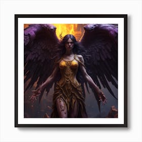 Angel Of Fire Art Print