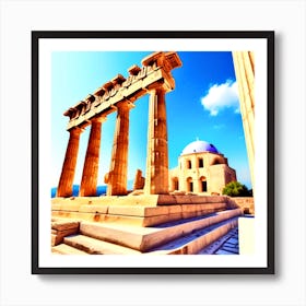 Acropolis Of Athens Art Print