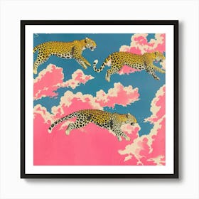 Leopards In The Sky 1 Art Print