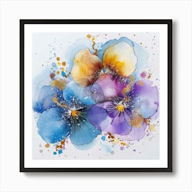 Pansies 3 Art Print