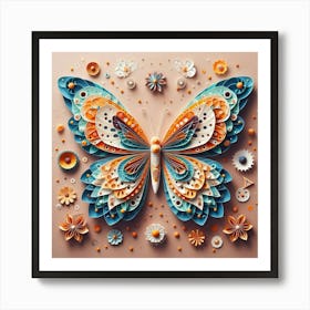 Paper Butterfly Art 1 Art Print