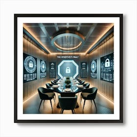 A Secret Dining Room Inside The Syndicate S Vault Art Print