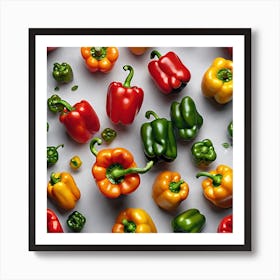 Colorful Peppers 88 Art Print