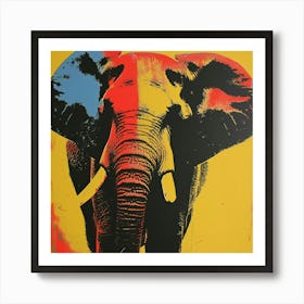 Elephant Pop Art 2 Art Print