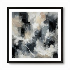 Abstract Shades of Silence Art Print