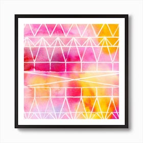 Abstract Pink Painting Art Print