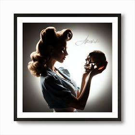 Afteяtaste pin-up Art Print