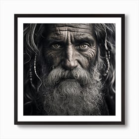 Portrait Of An Old Man 4 Art Print
