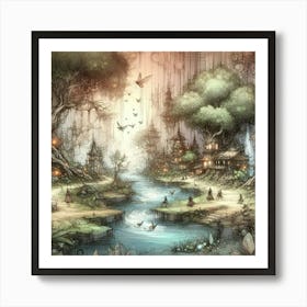 Fantasy Forest 18 Art Print