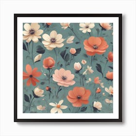 A charming Flowers Art Print