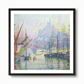 View Of The Port Of Saint Michel Art Print