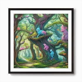 Whimsical Forest 2 Art Print