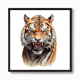 Tiger Face Art Print