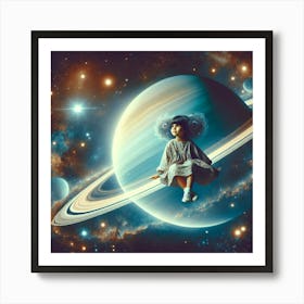 Saturn Carousel Art Print