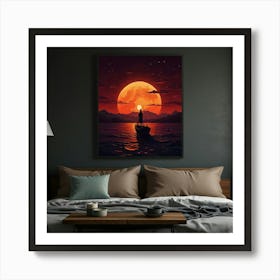 Full Moon In The Sky Art Print