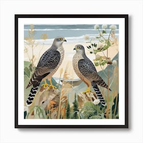 Bird In Nature Eurasian Sparrowhawk 1 Art Print