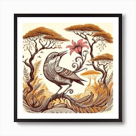 Bird In The Forest 1 Art Print