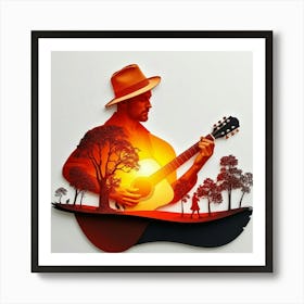 Acoustic Guitar 6 Art Print