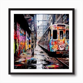 Subway Station 1 Output Art Print