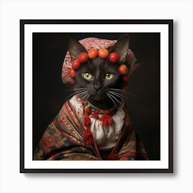 Russian Cat Art Print