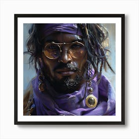 Man In Purple Art Print