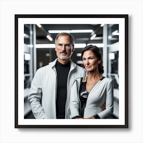 Portrait Of Steve Jobs 2 Art Print