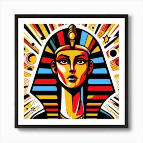 Pop Pharaoh Nebkaure Art Print