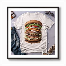 Burger Painting Art Print