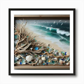 Sea Glass Art 4 Art Print