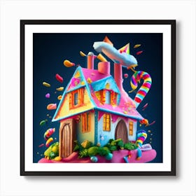 Treehouse of candy 2 Art Print