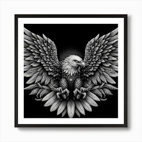 Eagle Tattoo Art Print