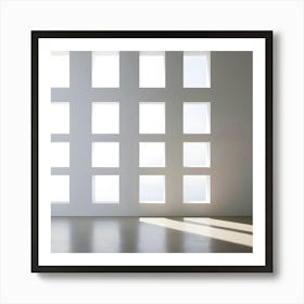 White Room With Windows 2 Art Print