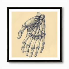 Skeleton Hand 2 Art Print