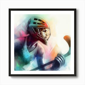 Field Hockey Player 1 Art Print