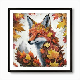 Autumn Fox Art Print