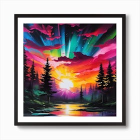 Aurora Borealis 65 Art Print