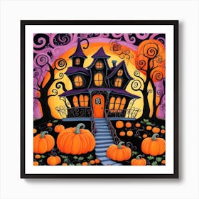 Haunted House 6 Art Print