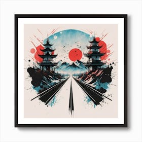 Asian Landscape Art Print