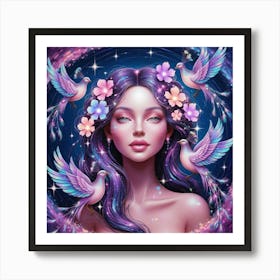 Woman world Art Print