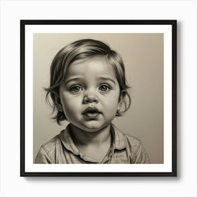 Portrait Of A Baby 5 Art Print