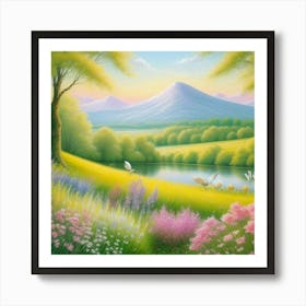 Landscape Painting Art Print