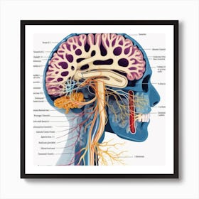 Anatomy Of The Human Head 2 Art Print