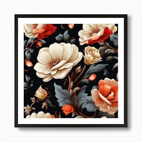 Floral Pattern 8 Art Print