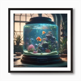 Fish In A Bowl Art Print