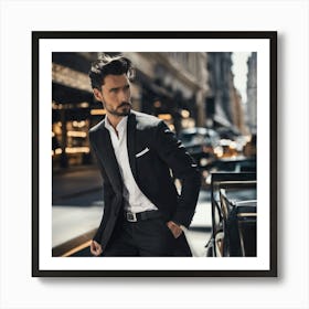 Man In A Suit 2 Art Print