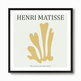 Yellow Leaf 02- Henri Matisse Art Print