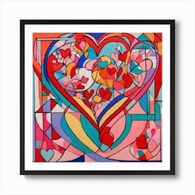 Love and Heart Valentine's Day 1 Art Print