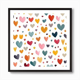 Heart Pattern 1 Art Print